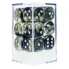 Sirius Dice 16 Mm D6 Cube Set - Spades - 12 Count