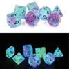 Sirius Dice Glowworm Peacock Dice - Set Of 7