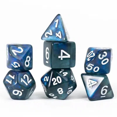 Sirius Dice Treasure Series Sapphire Dice Set Set Of 7