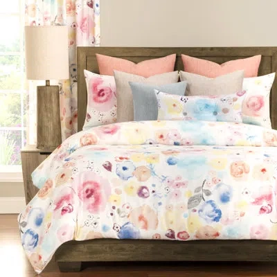 Siscovers 5 Piece Duvet Cover Set In Pink;blue,orange,yellow,white