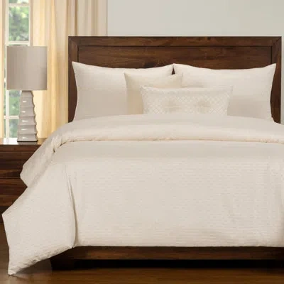 Siscovers Adam Ivory Cotton Blend Duvet Cover & Insert Set