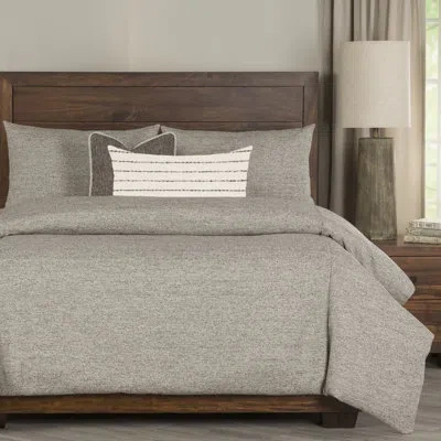 Siscovers Adventure Tweed Duvet Cover & Insert Set In Green