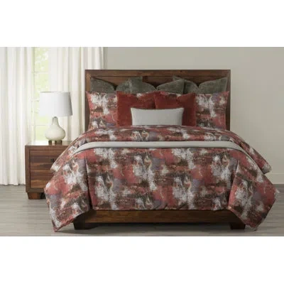 Siscovers Albion Rustic Duvet Cover & Insert Set In Terra Cotta