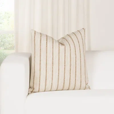 Siscovers Bay Front Rattan Throw Pillow In Beige