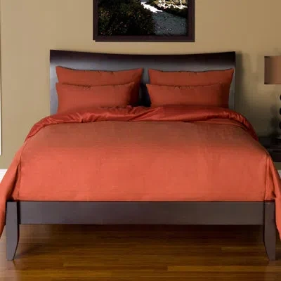 Siscovers Belfast Microfiber Reversible Duvet Cover In Henna
