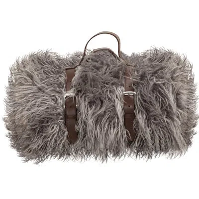 Siscovers Belted Llama Throw In Silver