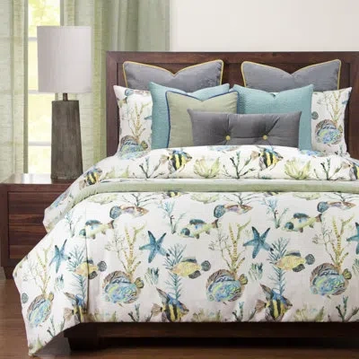 Siscovers Bimini Luxury Duvet Cover Set In Blue,green,yellow