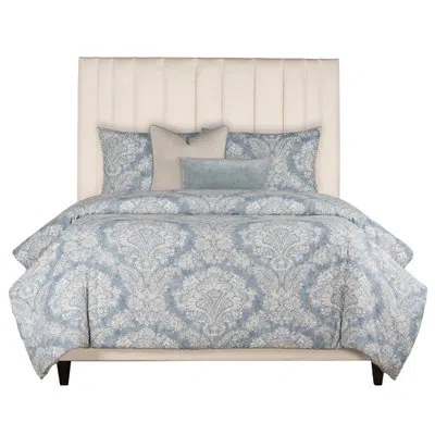 Siscovers Birch Lane Hamilton Denim Farmhouse 7-piece Duvet Cover Set In Blue Damask