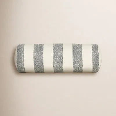 Siscovers Birch Lane Harding Throw Pillow Bolster In Blue Striped