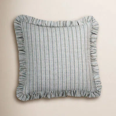 Siscovers Birch Lane Jasper Sky Ruffled Accent Pillow In Polyester