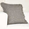 Siscovers Birch Lane Mini Check Ruffled Accent Pillow In Polyester,black