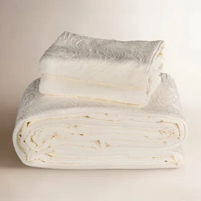 Siscovers Birch Lane Recover Vanilla Duvet Cover Set In Cream