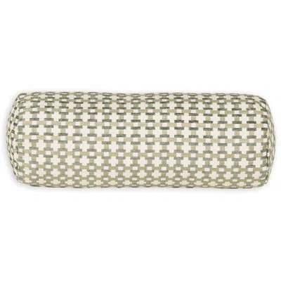 Siscovers Birch Lane Stride Throw Pillow Bolster In Green Geometric