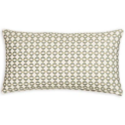 Siscovers Birch Lane Stride Throw Pillow Lumbar In Green Geometric,polyester