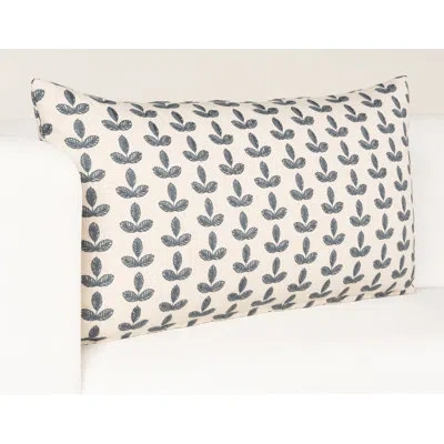 Siscovers Birch Lane Trillium Throw Pillow Lumbar In Blue Floral,polyester