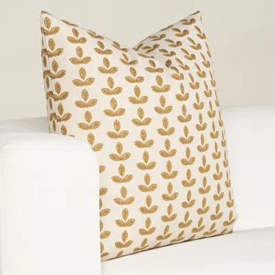 Siscovers Birch Lane Trillium Throw Pillow Throw In Polyester,yellow Floral