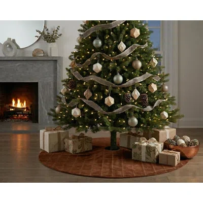 Siscovers Block Nutmeg Christmas Tree Skirt