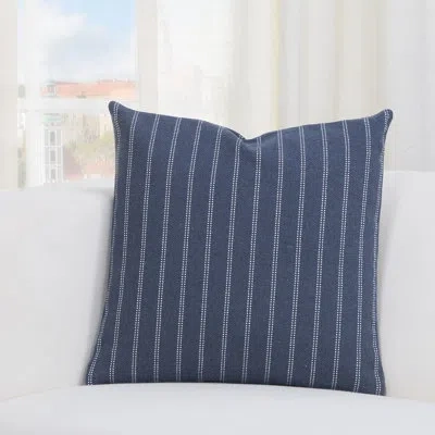 Siscovers Burlap Brick Throw Pillow In Indigo