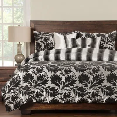 Siscovers Ciro Reversible Duvet Cover & Insert Set In Black;white
