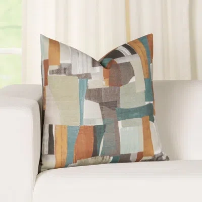 Siscovers Color Block Polyester Square Pillow Cover & Insert