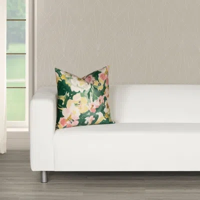 Siscovers Floral Velvet Throw Pillow Euro