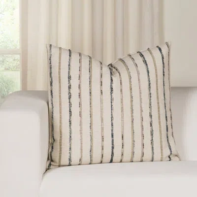 Siscovers Free Flow Textured Stripe Throw Pillow In Green