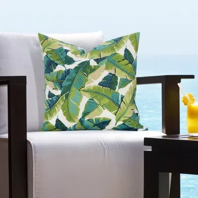 Siscovers Jasiah Outdoor Square Pillow Cover & Insert In Green,blue,beige