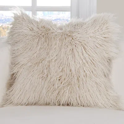 Siscovers Llama Faux Fur Throw Pillow