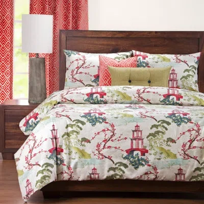 Siscovers Luxury Duvet Cover Set In Linen White,red,green,blue