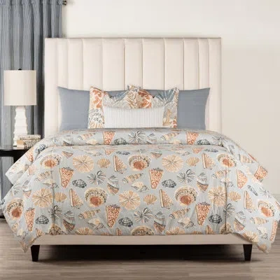 Siscovers Magnolia Home Fashions Longboat Sunset Coastal Duvet Cover & Insert Set In Blue