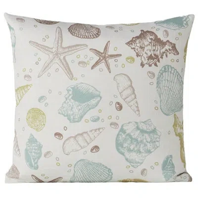 Siscovers Marine Life Seashell Print Pillow
