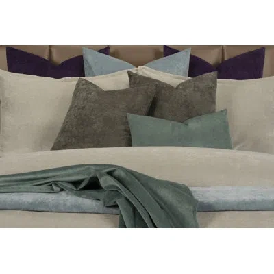 Siscovers Matte Velvet Set With Duvet Cover & Insert Set By  In Habor Gray
