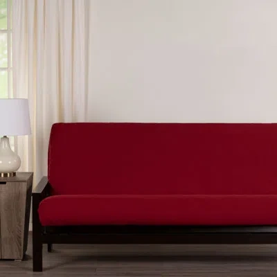 Siscovers Merino Box Cushion Futon Slipcover In Cherry
