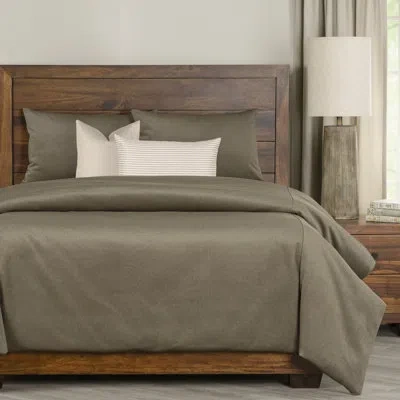 Siscovers Microfiber Reversible 5 Piece Duvet Cover & Insert Set In Brown
