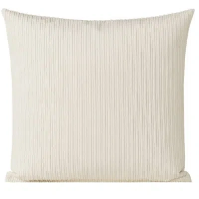 Siscovers Noris Striped Polyester Throw Pillow In White
