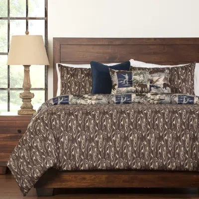 Siscovers North Shore Reversible Duvet Cover Set In Brown,blue,gray