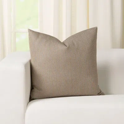 Siscovers Polyester Throw Square Pillow Cover & Insert In Beige