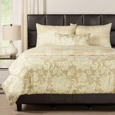 Siscovers Renaissance Duvet Cover & Insert Set In Green,beige