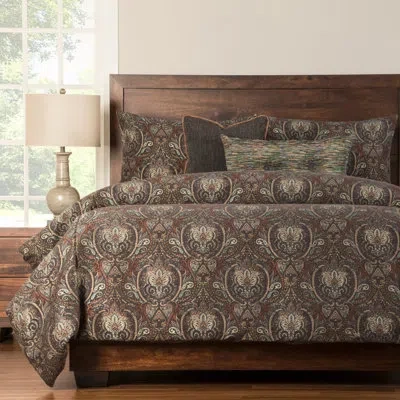 Siscovers Reversible Duvet Cover Set In Brown,turquoise,grey,cream,rust