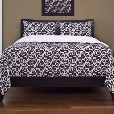Siscovers Sabine 3 Piece Duvet Cover Set In Brown;cream