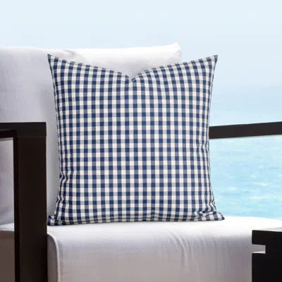 Siscovers Solarium Outdoor Square Pillow Cover & Insert In Blue