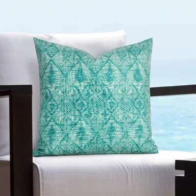 Siscovers Solarium Outdoor Square Pillow Cover & Insert In Green