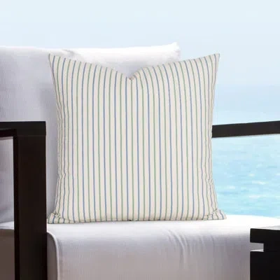 Siscovers Solarium Outdoor Square Pillow Cover & Insert In Green