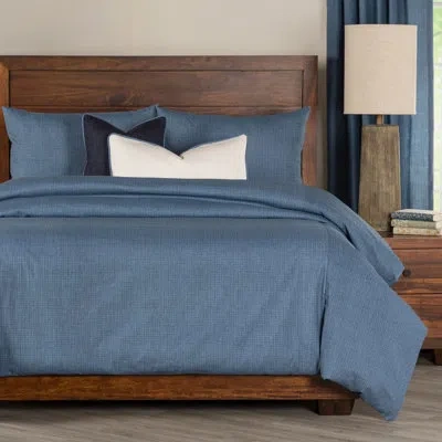Siscovers Standard Cotton Reversible 5 Piece Duvet Cover & Insert Set In Blue
