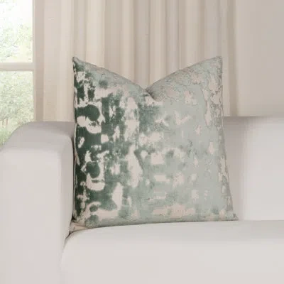 Siscovers Starla Lagoon Cut Velvet Throw Pillow In Blue
