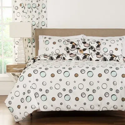Siscovers Tanglewood Reversible Duvet Cover & Insert Set In Black;brown;white;green