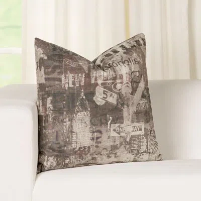 Siscovers Throw Pillow In Brown;multi