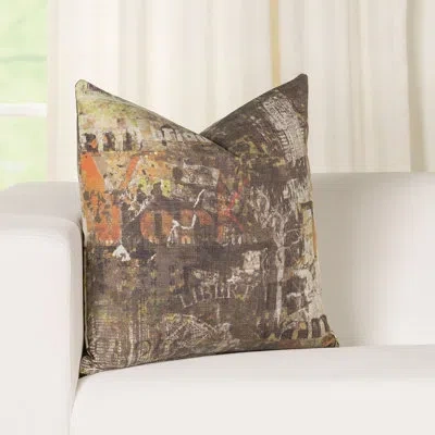 Siscovers Throw Pillow In Brown;multi