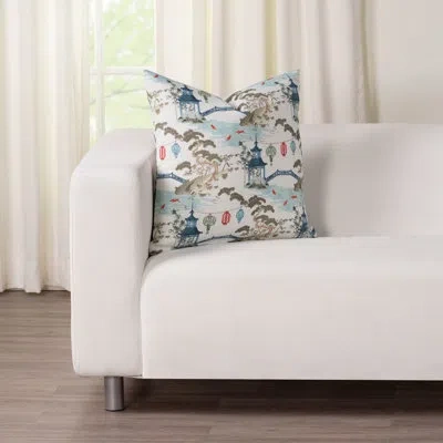 Siscovers Tranquil Pagoda Print Pillow 1