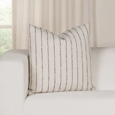 Siscovers Twisted Stripe Throw Pillow In Beige
